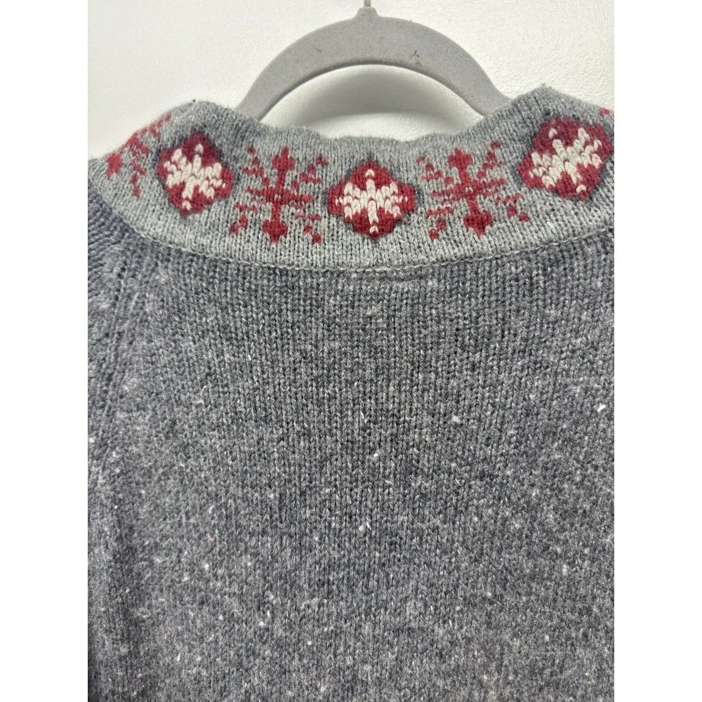 Vtg Women's Disney Winnie The Pooh Winter Christmas Snowflake Sweater Medium #46